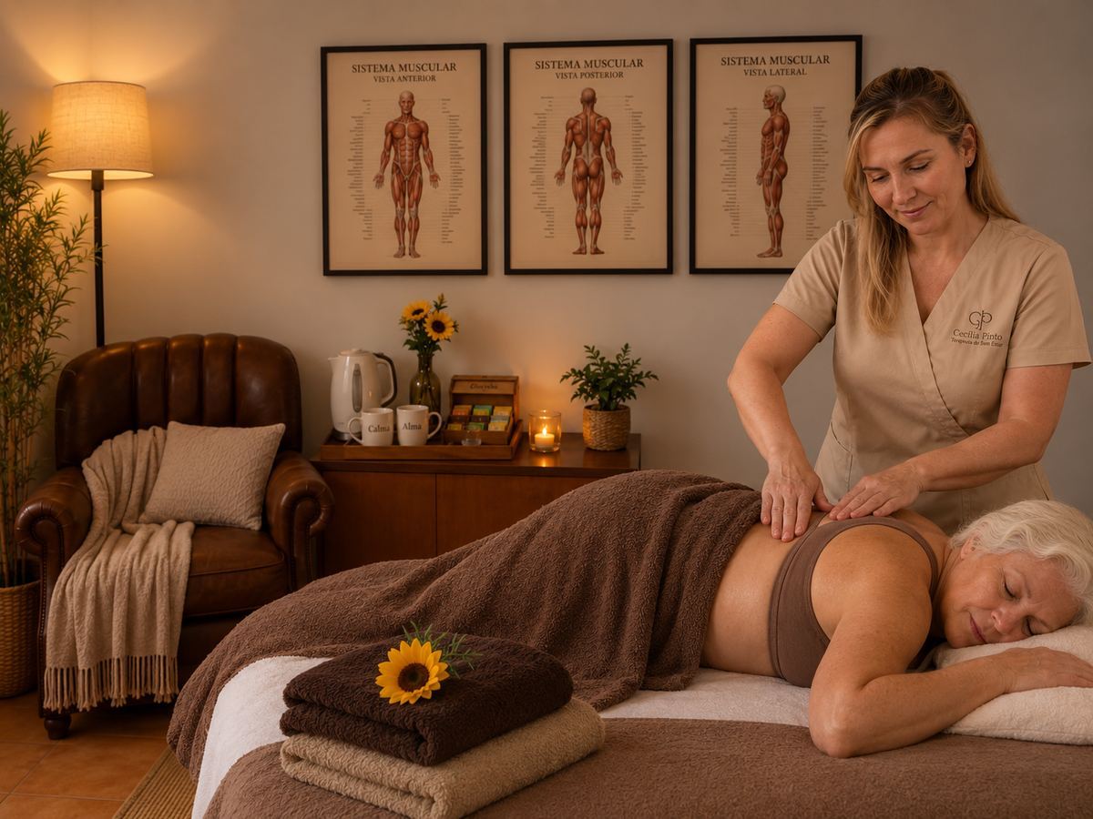 Massagem para idosos — técnica suave e adaptada